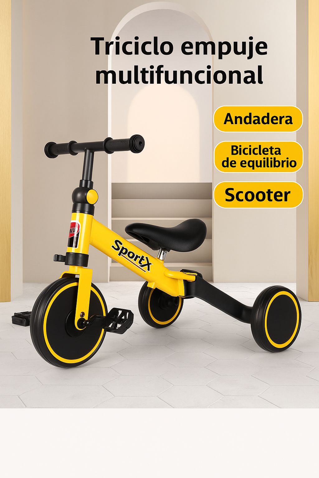 Miniatura 3 de Triciclo 2 en 1 Deportivo